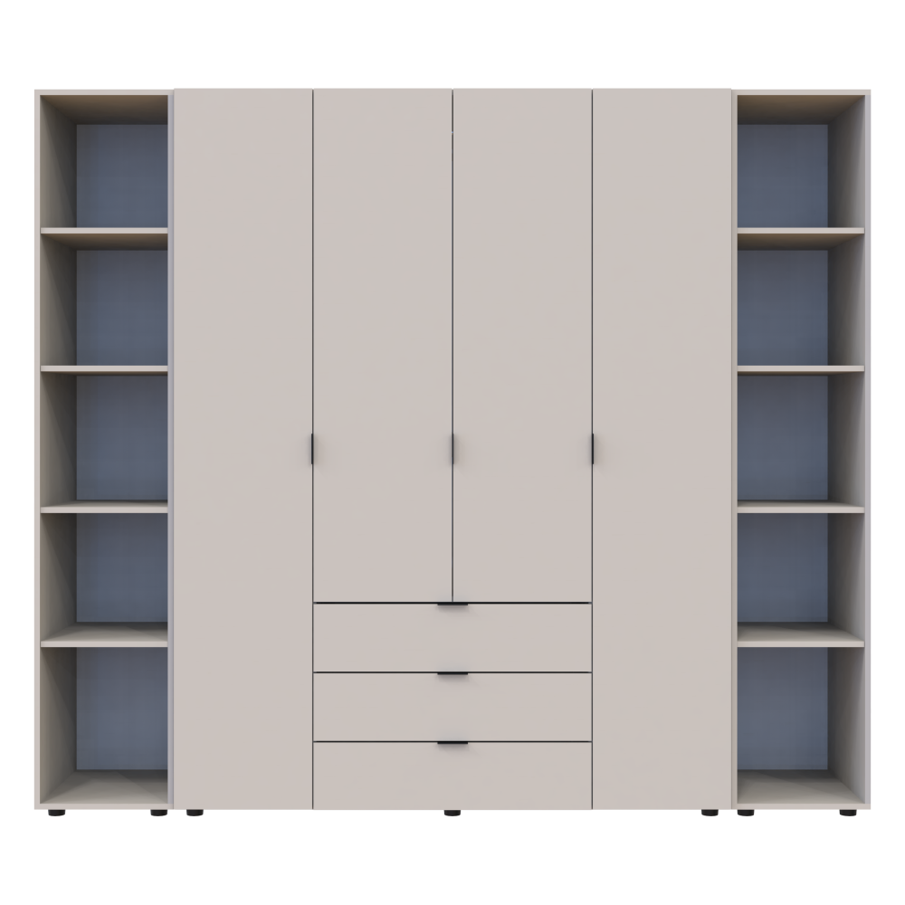 Комплект шкафов для одежды Doros Гелар (3 шт.) 231,4х49,5х203,4 см Кашемир (DRS-011247) Львов - изображение 1