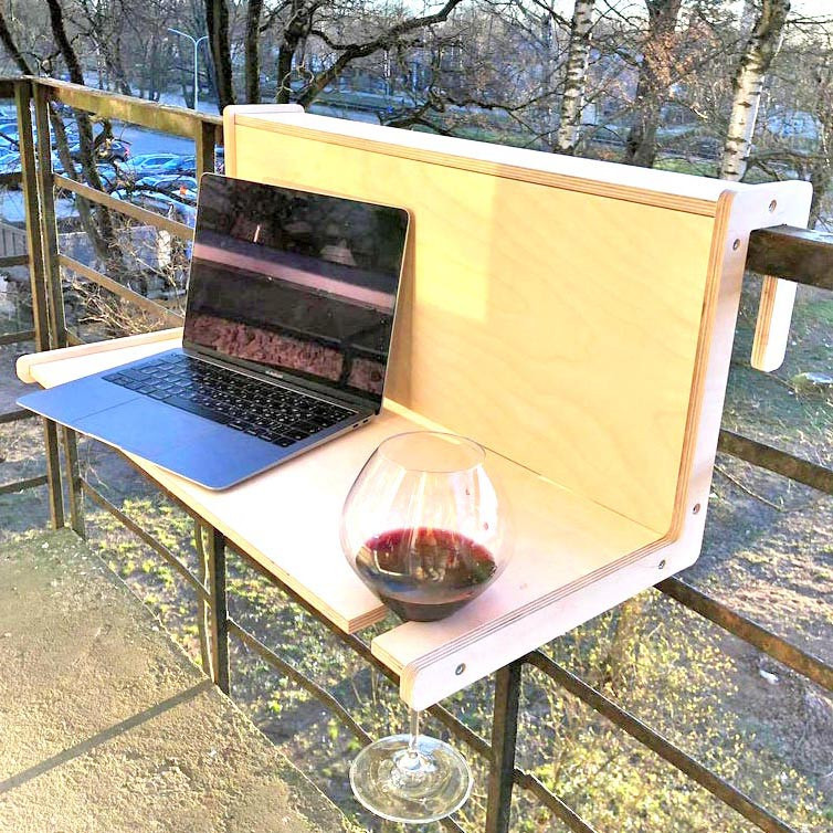 Подвесной балконный столик 