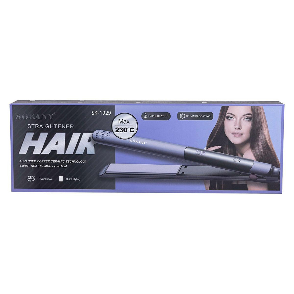 Утюжок для волос Sokany SK-1929, 2 в 1: выпрямление и завивка Киев - изображение 6