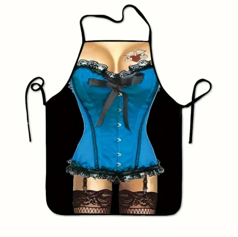 Фартух з приколом для дівчини 73 на 52 см різнобарвний Київ - фото 3