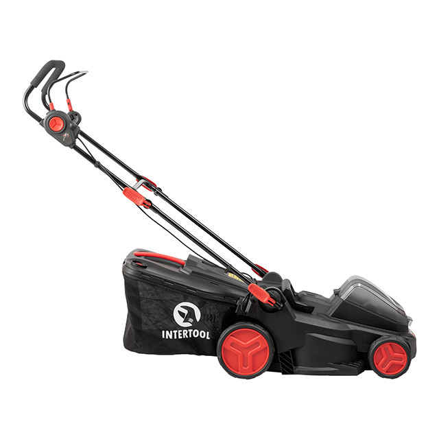 Газонокосилка INTERTOOL WT-9216 40В, 3500 об/мин, ширина захвата 370 мм, высота среза 25-75 мм, контейнер 40 л - кошение без забот Львов - изображение 7