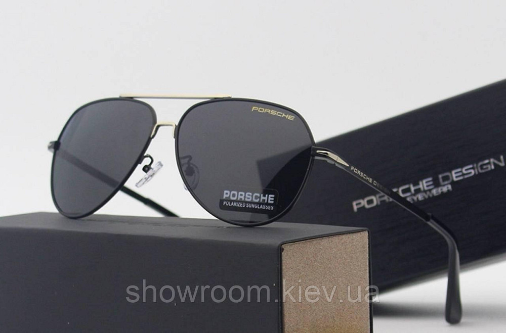 Мужские солнцезащитные очки с поляризацией Porsche Design (8519) Киев - изображение 1