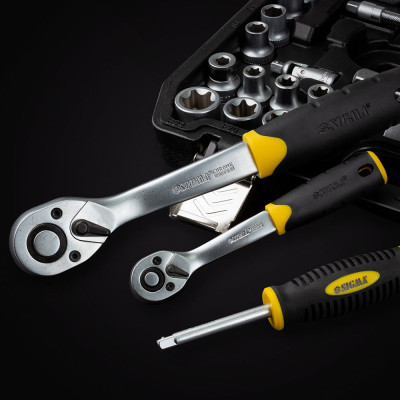 Набор инструментов Sigma насадок торцевых и с1/4" 1/2" 114шт CrV (6003781) Винница - изображение 9