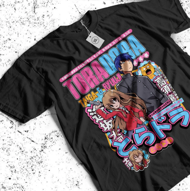 Футболка аниме Торадора Таига Рйууджи Аисака оверсайз (S/M/L) Черний AnimeJ0779 Днепр - изображение 1