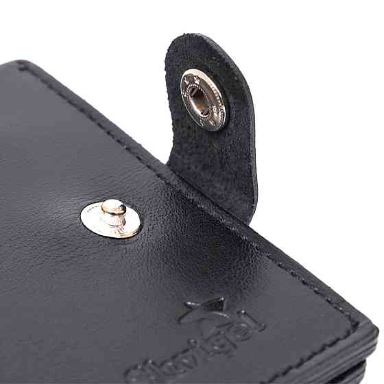 Практичное мужское портмоне Shvigel 16502 Черный Киев