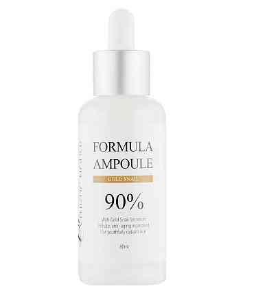 Омолоджуюча сироватка для обличчя з екстрактом слизу равлика Formula Ampoule Gold Snail Esthetic House 80 мл Винница