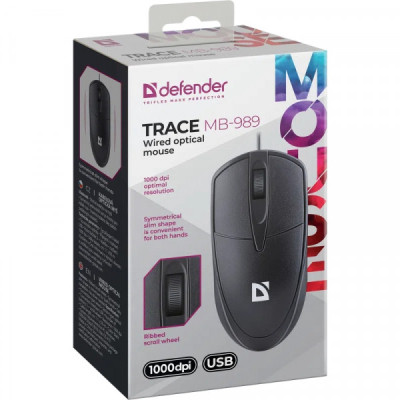 Мышка Defender Trace MB989 USB Black (52989) Винница - изображение 4