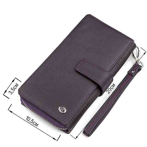 Кошелек женский ST Leather 18455 (SТ228) удобный Фиолетовый Киев