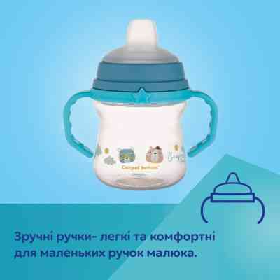 Поильник-непроливайка Canpol babies Bonjour Paris с силиконовым носиком FirstCup 250 мл Розовая (56/613_pin) Винница