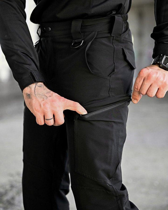 Эластичные тактические  брюки Patriot  black (люкс) ВТ5975 Одесса - изображение 4