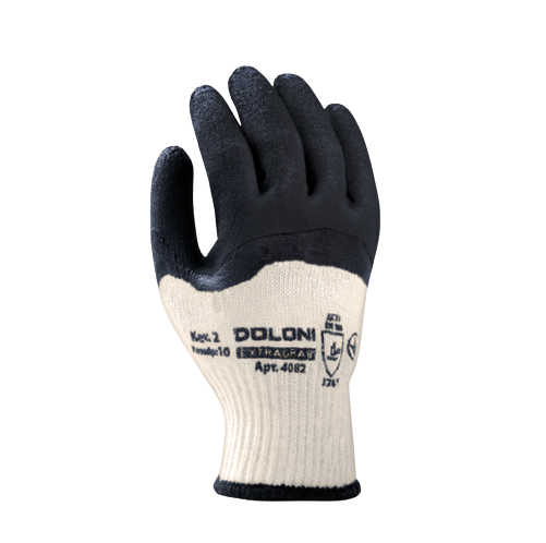 Рукавички 4082 трикотаж х/б латексне покриття 3/4 облив р.10(XL) білий EXTRAGRAB ДКГ Житомир - изображение 1