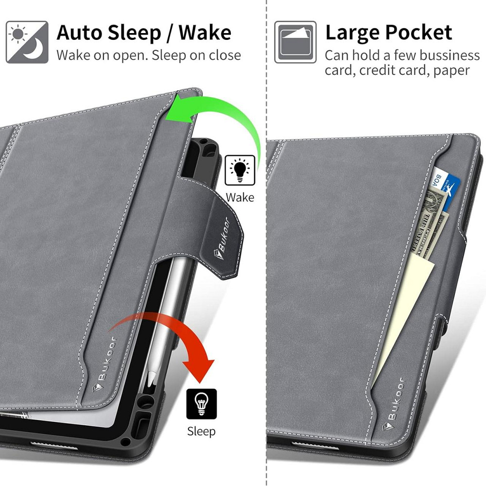 Фирменный чехол BUKOOR для iPad A16 2025/iPad 10-го поколения (2022) A2696 / A2757 / A2777 Днепр - изображение 4