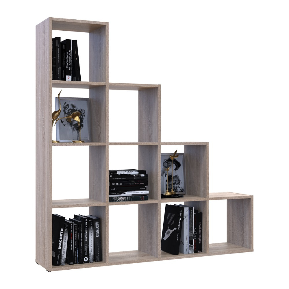 Стелаж Doros Степ 4х4 Дуб сонома відкритий 136.2х28.8х140.7 DRS-011770 (41516165) Львів - фото 5