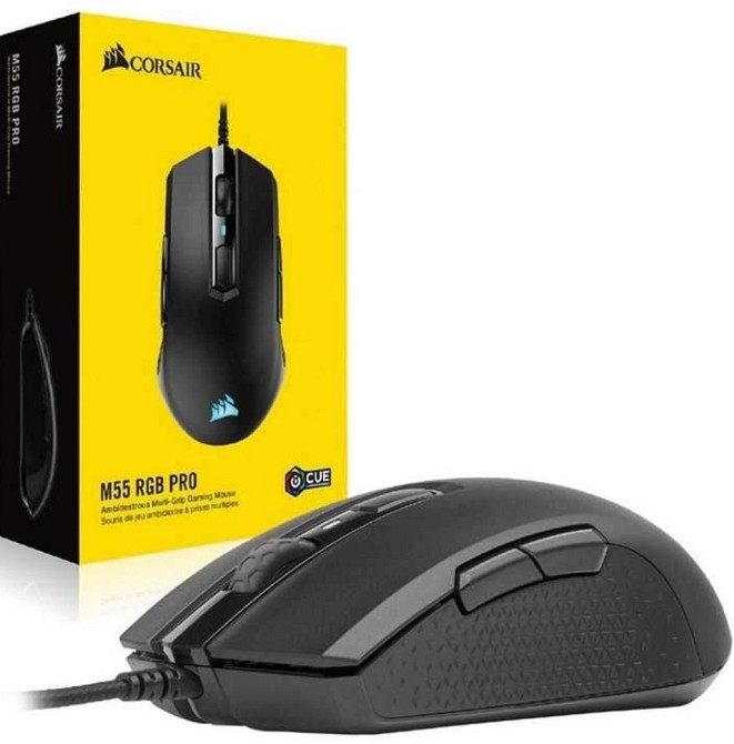 Миша дротова ігрова: Corsair M55 RGB Pro Black. Київ - фото 1