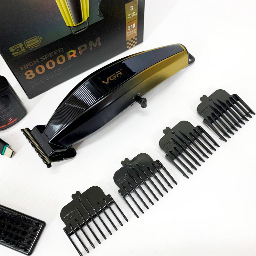 Машинка для стрижки волос беспроводная VGR V-974, Семейная машинка для стрижки волос SA-72 Львов - изображение 13