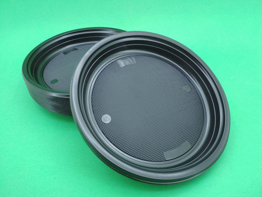 Миска одноразова пластикова 220 мл Чорна (50шт) Харків - фото 1