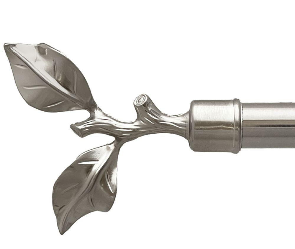 Карниз Orvit Листок Троянди металевий дворядний техно гладка труба кільце металеве Нержавіюча Сталь 25\19 мм 240 см (00-00026555) Львів - фото 2