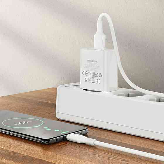 Мережевий зарядний пристрій BOROFONE BA74A Aspirer single port charger set, колір білий BA74AMW Одеса