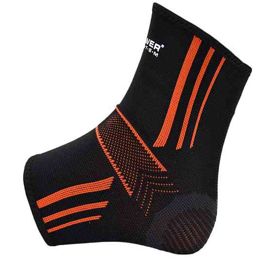 Бандажі на гомілкостоп Power System PS-6022 Ankle Support Evo Black/Orange (2шт.) XL Кам'янське