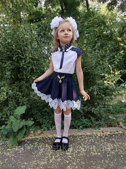 Дуже гарна шкільна спідниця Сонце темно-синій Кривий Ріг - фото 2