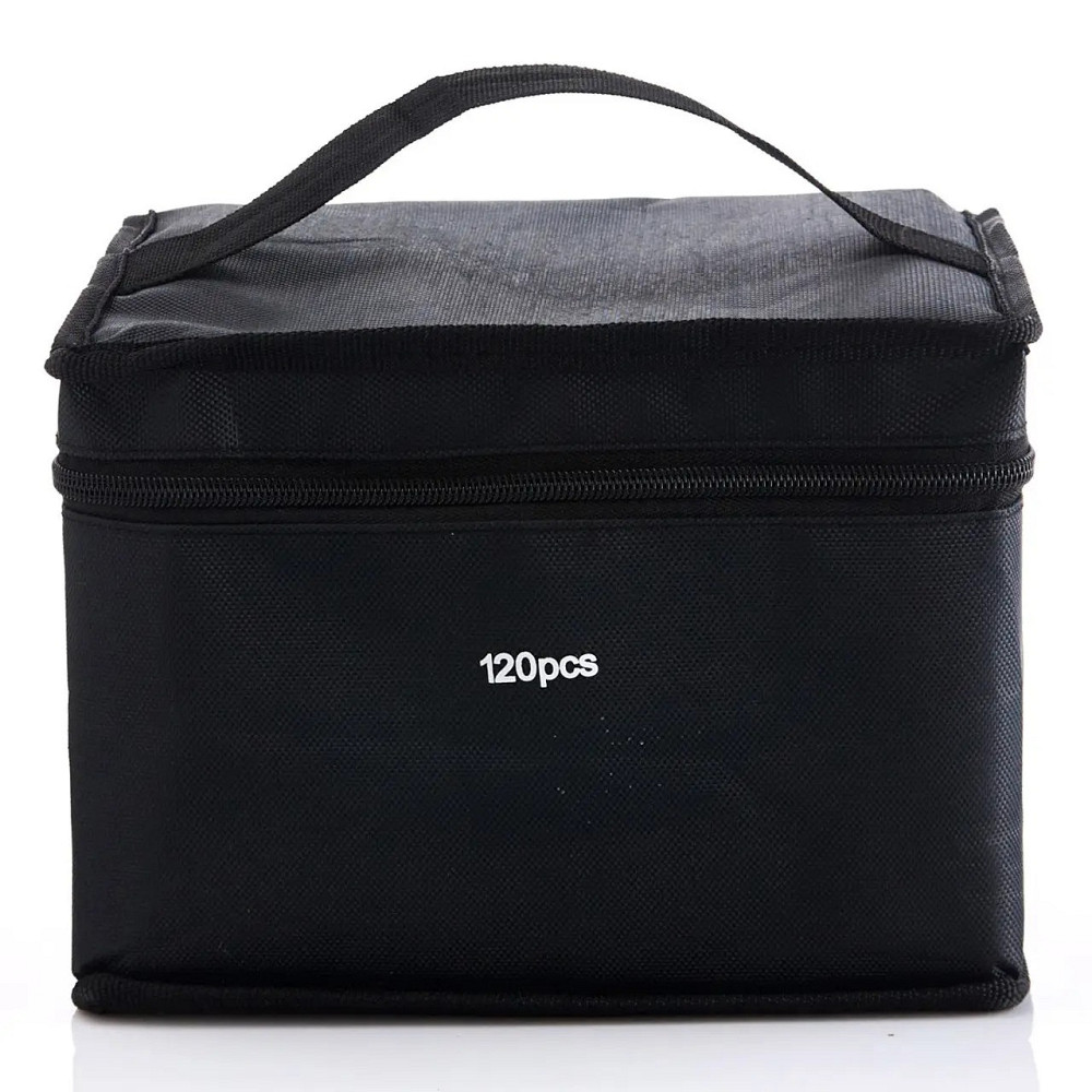 Маркеры набор двусторонние спиртовые Touch Smooth 120 шт для рисования и скетчинга+Подставка розовая для Каменец-Подольский - изображение 6