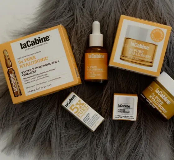 Висококонцентровані зволожувальні ампули проти зморшок з 5 видами гіалуронової кислоти 5xPURE HYALURONIC LaCabine, 10*2 мл Дніпро