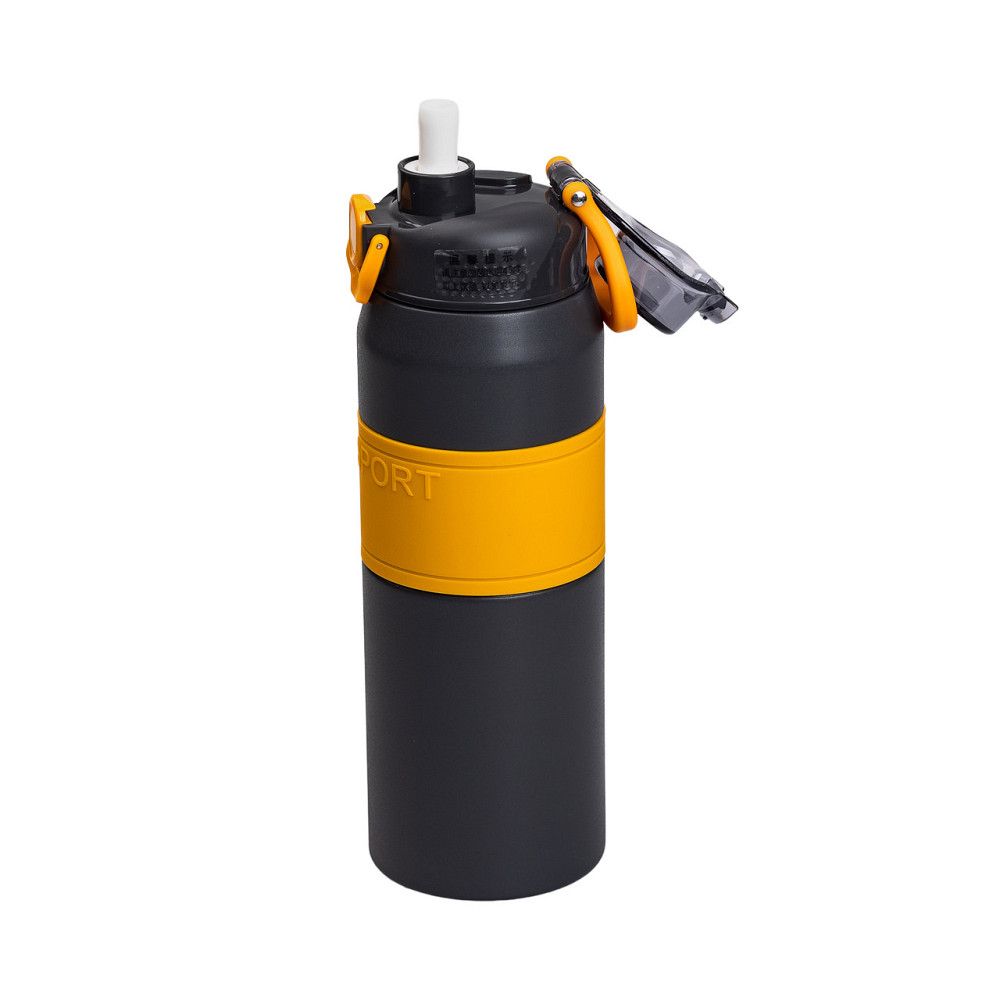 Yiwu Термос із нержавіючої сталі з мундштуком 800 мл Чорний HP-14-6G Киев - изображение 3