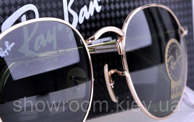 Мужские солнцезащитные очки Ray Ban Round 3447 001 LUX Киев - изображение 6