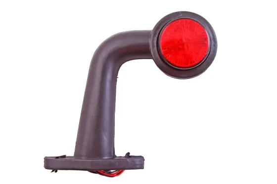 Габаритний бічний ріжок 16см диодний кривий червоний/білий Вінниця