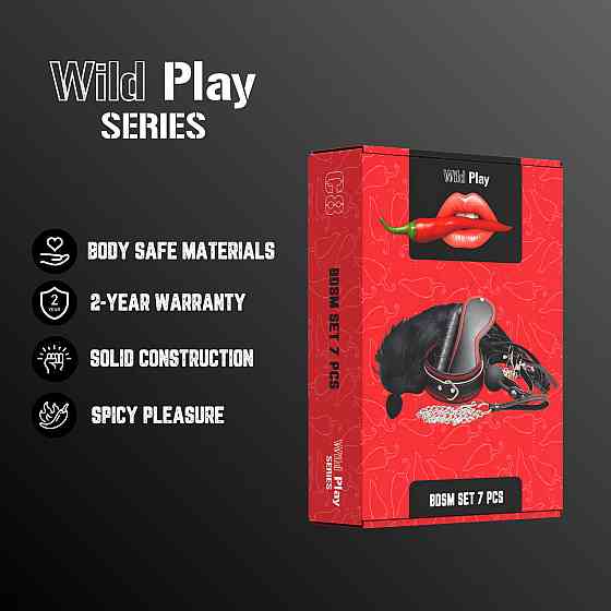 Набір БДСМ - Erospace Wild Play BDSM Set 7 pcs C8 Sex Aura Київ