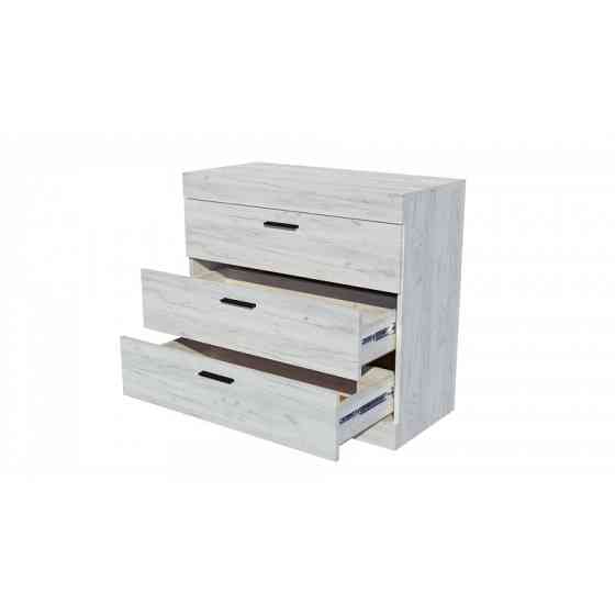 Комод Еверест на 3 ящики Соната-1 80х38х75 дуб крафт білий (DTM-2693) Львів