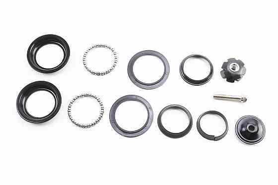 Кермова колонка 1-1/8" (44/28,6x44/30) безрізьбової вилки, напівінтегровані, чорний H115 Київ