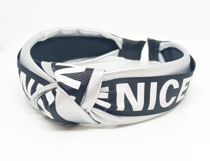 Обруч широкий сріблястий Nice Київ - фото 1