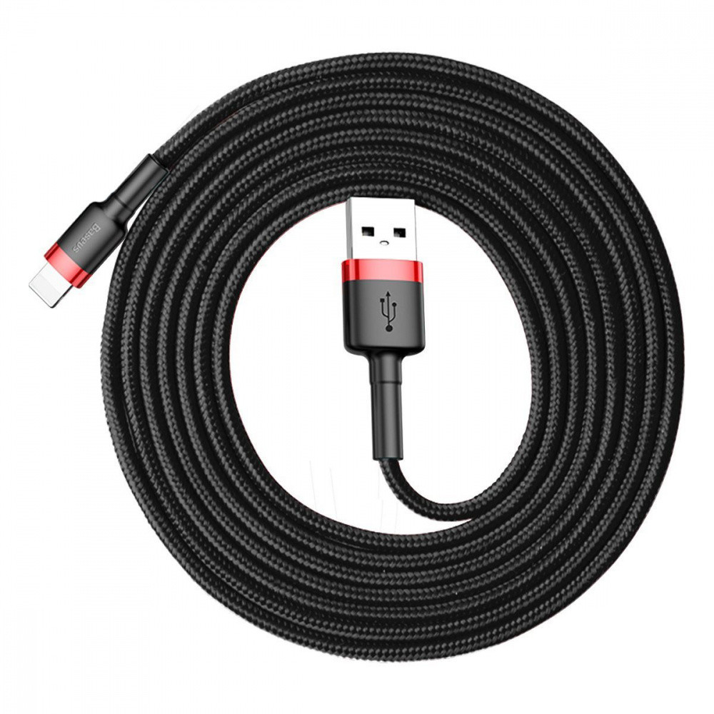 Кабель Baseus Cafule Lightning 1.5A 2м сіро-чорний Львів - фото 8
