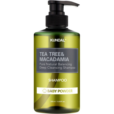 Шампунь Kundal Tea Tree & Macadamia Deep Cleansing Shampoo Baby Powder 500 мл (8809693252787) Винница - изображение 1