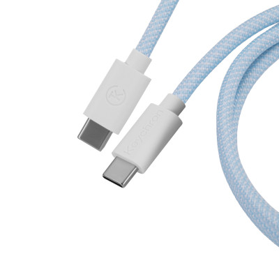 Дата кабель USB-C + USB A to USB-C 1.36m Coiled Aviator blue Keychron (CAB19_KEYCHRON) Вінниця - фото 2