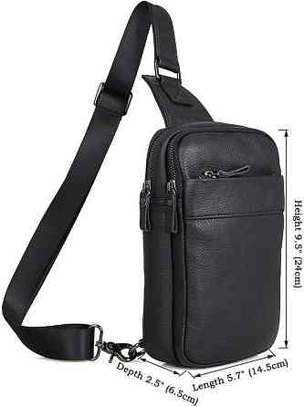 Сумка чоловіча Vintage 14454 Чорна Київ