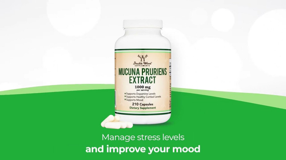 Экстракт Мукуны Double Wood Supplements Mucuna Pruriens Extract 1000 mg 210 caps Луцк - изображение 4