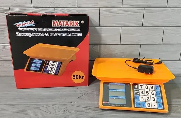 Весы торговые MATARIX MX-412 50кг M Киев - изображение 1