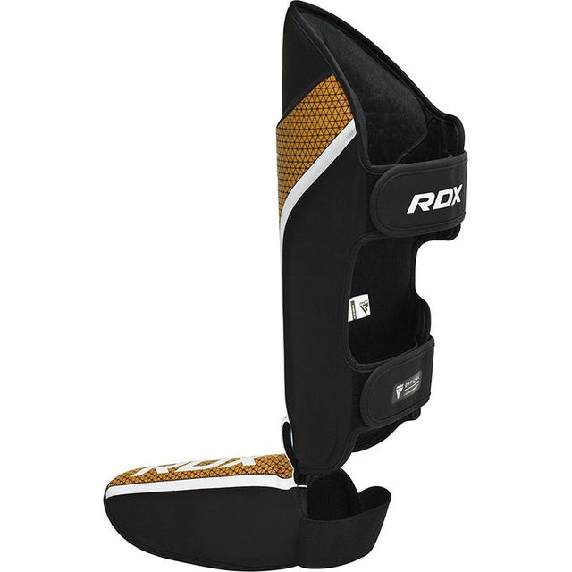 Захист гомілки та стопи RDX SHIN INSTEP AURA PLUS T-17 Black Golden M Каменское - изображение 3