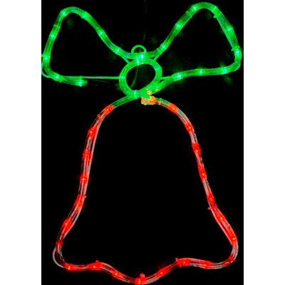 Гірлянда Delux Motif flash Bell 50 х 35 см червоний/зелений IP44 EN (90012987) Вінниця - фото 1
