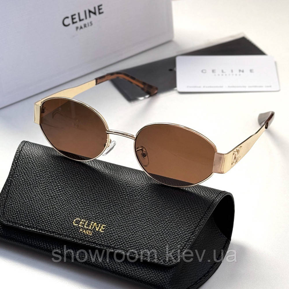 Женские солнцезащитные очки CL 13542 gold Киев - изображение 1