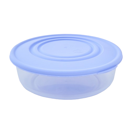 Контейнер для харчових продуктів 1,7л круглий прозорий/бузковий Алеана Житомир - изображение 1