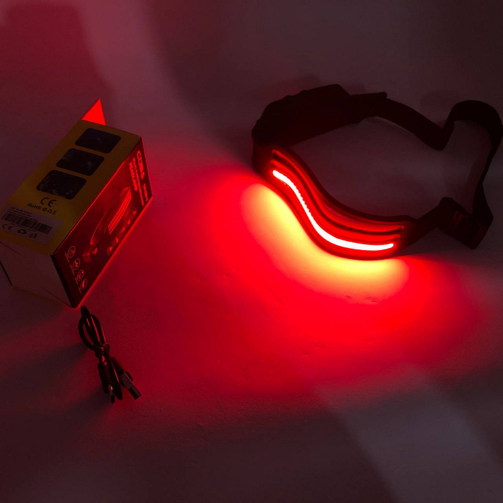 Світлодіодний ліхтар з кріпленням на голову BL-W689-LM+3COB, Ліхтар на лоб для риболовлі Police RU-56 Львів - фото 9