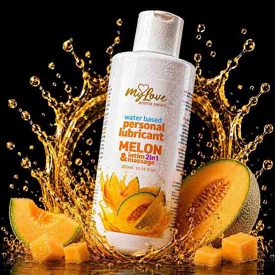 2в1 лубрикант та масажний гель - MyLove Aroma Series Intim&Massage Melon, 300 мл Sex Aura Київ
