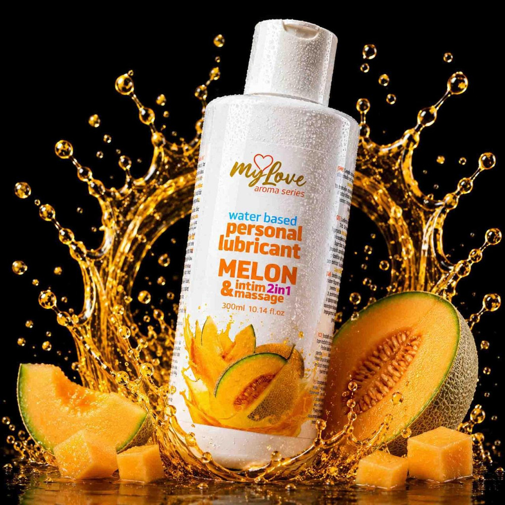 2в1 лубрикант та масажний гель - MyLove Aroma Series Intim&Massage Melon, 300 мл Sex Aura Київ - фото 2