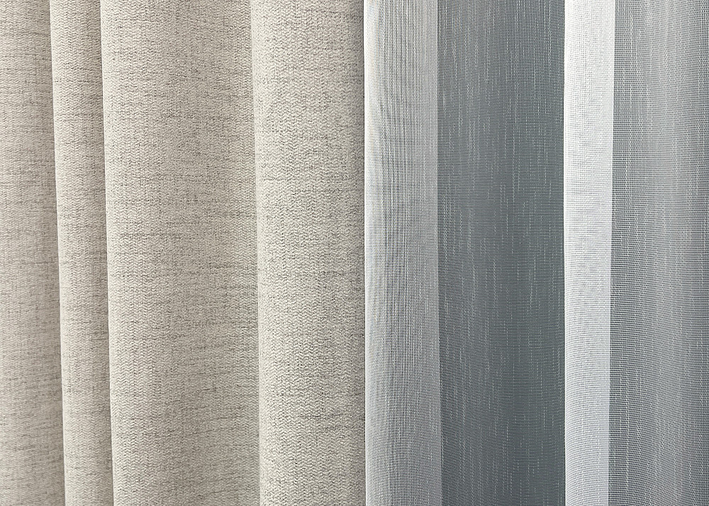 Комплект штор VR-Textil TWEED_V 200х270 2шт и Тюль 600х270 1914ш-1153т Пепельный с белым 71-145/7 Киев - изображение 7