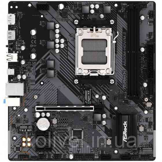 ASRock A620M-HDV/M.2 (AM5/A620, 2*DDR5, PCIex16, DP/HDMI, 2xSATAІІІ, 2xM.2, GLan, 8ch, mATX) (A620M-HDV/M.2) Киев