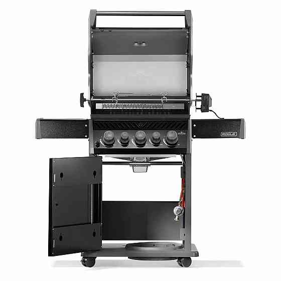 Газовый гриль Napoleon Rogue 425R с боковой горелкой Sizzle Zone и вертилём, черный RB425RSBPK-2-UA-R Код: 013123 Ровно