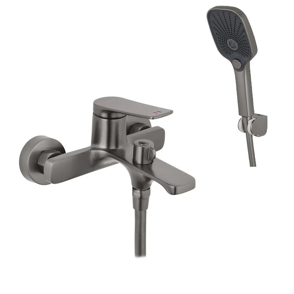 Смеситель для ванны Kroner KRP Makon - GRP060 графит Киев - изображение 1